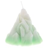 Bougies en forme de montagne: elles peuvent être brûlées pendant longtemps et vous pouvez les utiliser en toute sécurité, en toute sécurité, ornement de bougie