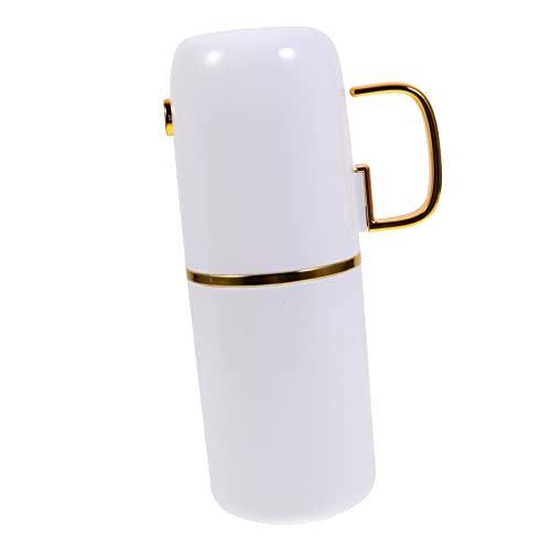 SOESFOUFU 携帯用 歯ブラシホルダー 旅行用 歯ブラシケース 歯磨き粉収納付き コンパクト 軽量 ケース カップ兼用 自宅 学校 アウトドア キャンプ ビジネス 使用