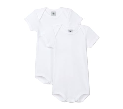 Petit bateau, Zestaw 2 bawełnianych body dla niemowląt z krótkim rękawem, Wariant 1, 18 miesi?cy