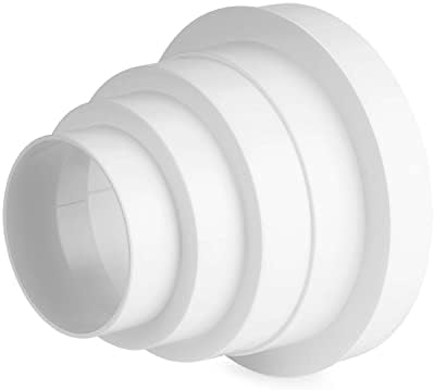 PVC Rohrverbinder 150mm - Innenverbinder Für Lüftungsrohre, Weiß