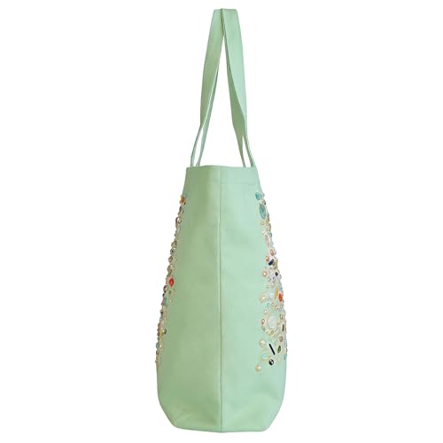 Sac en toile léger de grande capacité cabas mode zippé - 6