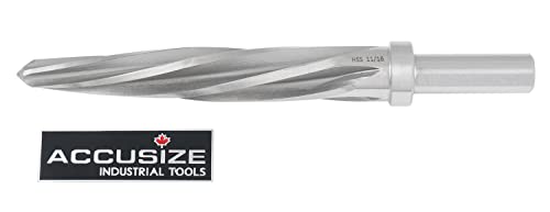 Accusize Industrial Tools 11/16'' Hss Aligning Reamer With Spiral Flutes, 0522-1116 #TOP2