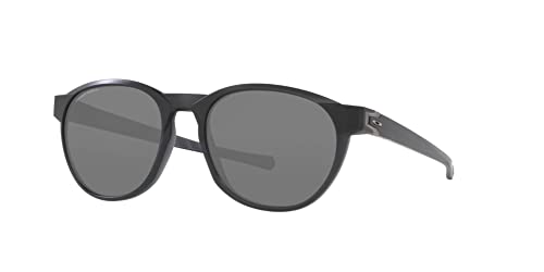 Oakley Men's OO9126 Reedmace Round Sunglasses, Matte Black Ink/Prizm Black, 54 mm