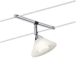 Paulmann 94138 Cable Lighting System  Colmar Spot Light Extension Max 10 Watt Chrome/Satin Wire Cable Lighting System Without Bulbs