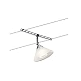 Paulmann 94138 Seilsytem Seil-Leuchte Colmar Spot Erweiterung max.10W Chrom/Satin Seilleuchte Drahtseilsystem ohne Leuchtmittel