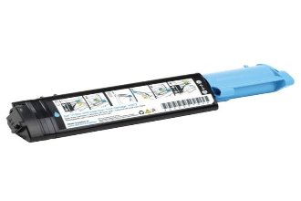 Toner cyan Dell 593-10064 T6412 pour imprimantes Dell 3000 et 3100