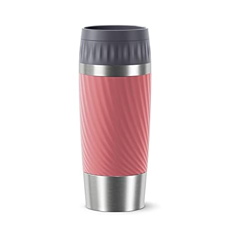 Emsa Easy Twist Travel Mug, Coral 360 ml Cover