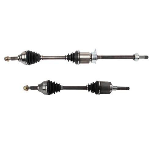 Image of TRQ Front Driver and Passenger Side CV Axle Assembly Set 2 Piece Compatible with 2012-2015 Ford Explorer 2.0L FWD 2016-2019 Explorer 2.3L FWD