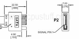 Cable Extensor Interno SATA 7 Pin 12 Pulgadas Macho a Hembra miniatura 3