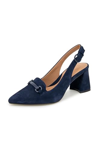 Gentle Souls by Kenneth Cole DIONNE SLING NAVY SUEDE 9.5