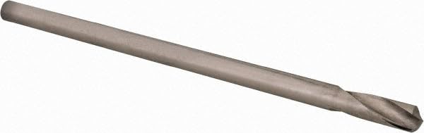 Hertel Spotting Drill, 1/4" Dia, 120 Degree, High-Speed Steel, 1/4" Shank Dia, Bright/Uncoated Finish, Right Hand Cut, 5-1/2" OAL