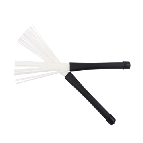 HEMOTON Drum Brushes Drum Sticks Set Nylon Brush Drum Sticks for Drum Jazz Drum Stick Percussion Accessories