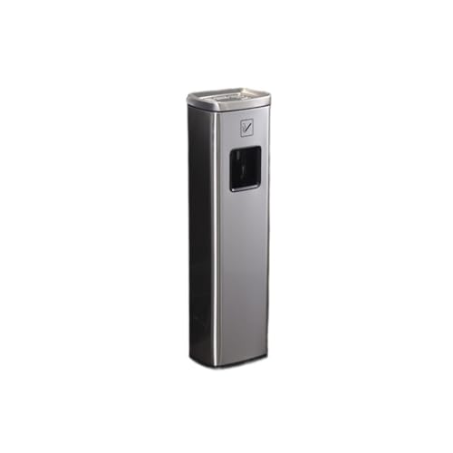Cendrier sur pied extérieur anti-odeur en acier inoxydable robuste gris
