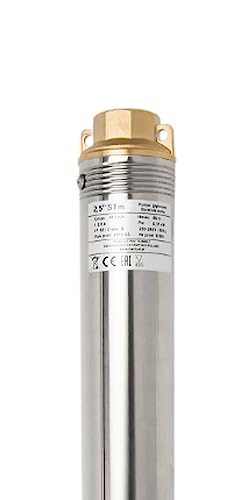 Pompe à eau résistante au sable et sédiments pour puits profond 85m 550W