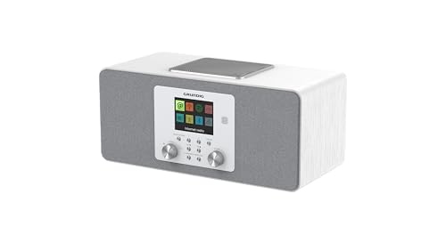 Grundig DTR 6100 2.1 DAB+ Web W All-In-One Internet- und Digitalradio, FM, 2.1 Radio mit Subwoofer, 28 W RMS, USB, Spotify Connect, Alarmfunktion, Einschlafautomatik, Farbdisplay, Weiß – Bild 3