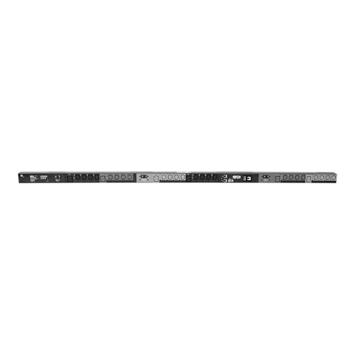 Tripp Lite 14.5kW 3-Phase Switched PDU, LX Interface, 200/208/240V Outlets (24 C13/6 C19), LCD, Hubbell CS8365C, 1.8m/6