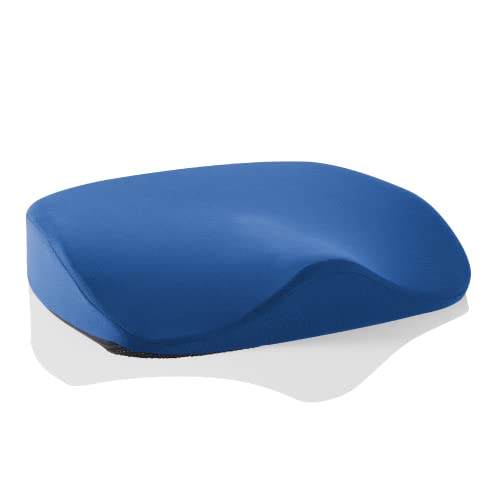 VitaL Kissen® Sitzkissen orthopädisch - orthopädisches Kissen | Keilkissen Stuhl | ergonomisch | Entlastet Hüfte, Rücken & Lendenwirbel | Wirkt schmerzreduzierend | beugt Fehlhaltungen vor | blau Cover