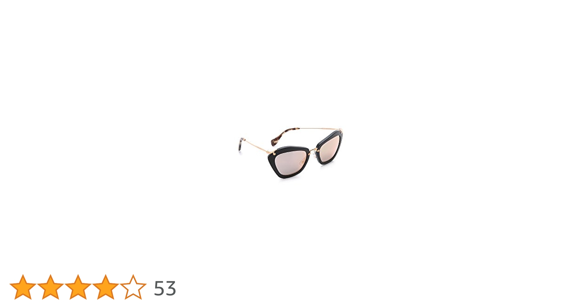 Amazon | (ミュウミュウ)Miu Miu サングラス 10NS ブラック 猫の