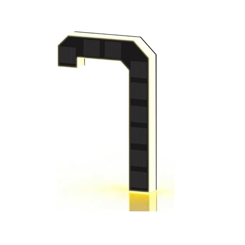 Signo de número de casa solar que soluciona la falta de visibilidad nocturna exterior