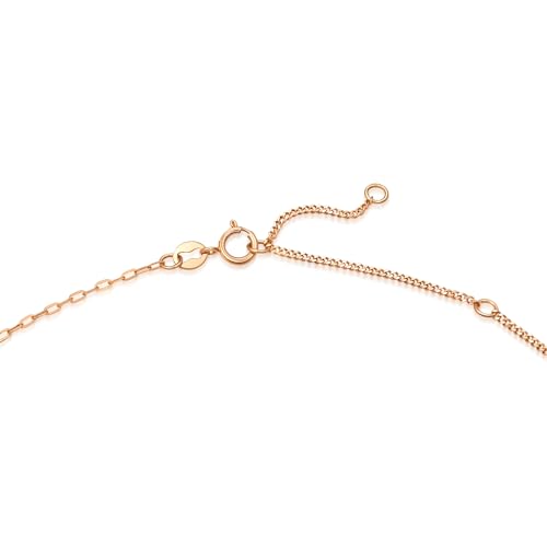 Image of CHOW SANG SANG Delicate Gold 18K Rose Gold MINTY Collection Four-Leaf Clover, Collar Necklace for Women 94361N | 18.5 Inches, (47 CM)