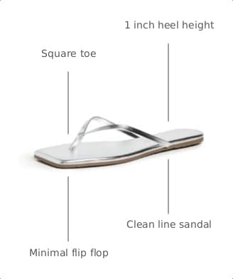 Image of TKEES Women's Square Toe Gemma Slides