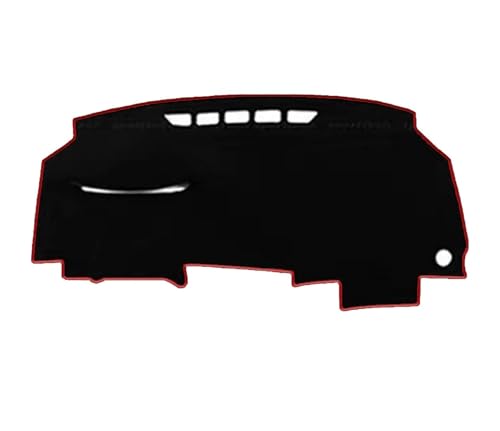 Tapis de tableau de bord Honda Civic en feutre protecteur rouge LHD