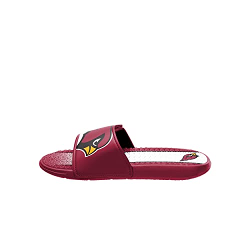 Image of FOCO mens NFL Team Stripe Logo Athletic Sport Shower Flip Flop Sandals Gel Slides
