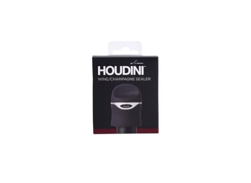 Houdini Stainless Black Champagne Wine Sealer, 1 EA