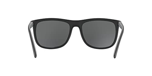 Emporio Armani EA4079 Sunglasses, Matte Black/Grey, 57 mm