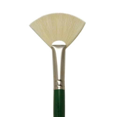 Langnickel Regis Long Handle Bristle Blender Fan Brush - Artist Paint Brush - L405Fb-2 - Single