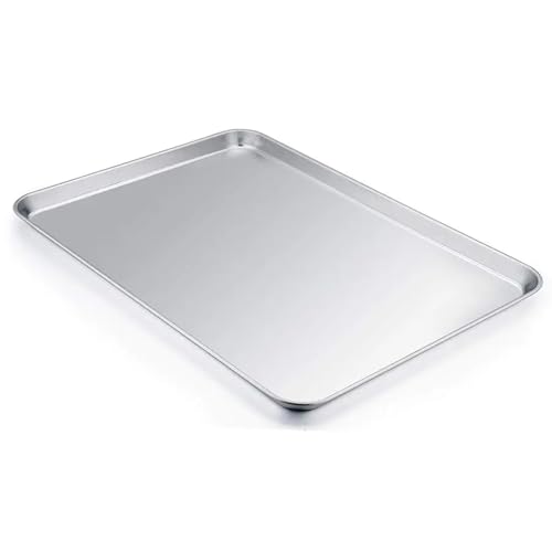 Plaque à biscuits en acier inoxydable demi-feuille de cuisson finition miroir - 4