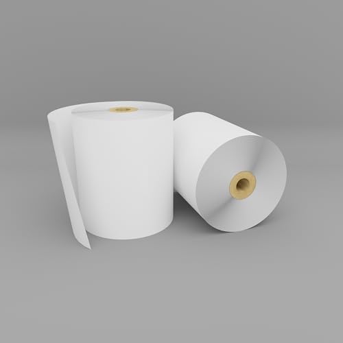 Rollos de registro térmico liso de 80 mm para sustituciones rápidas en caja