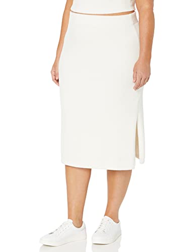 The Drop Women's Omari Cozy Sweater Skirt, Whisper White, L #TOP3
