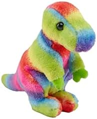 Wild Republic Pocketkins Rainbow T-Rex Stuffed Animal - 5" image 2