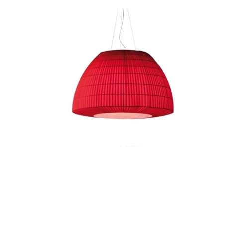 Suspensions LED en tissu d'art rouge D60cm pour décoration d'exposition