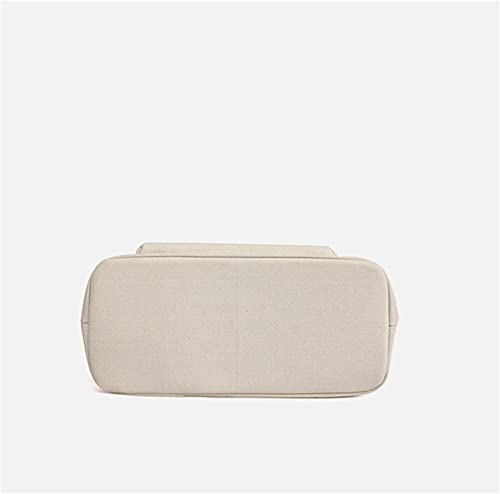 Sac à main en toile noir pour femme, cabas medium de style minimaliste - 5