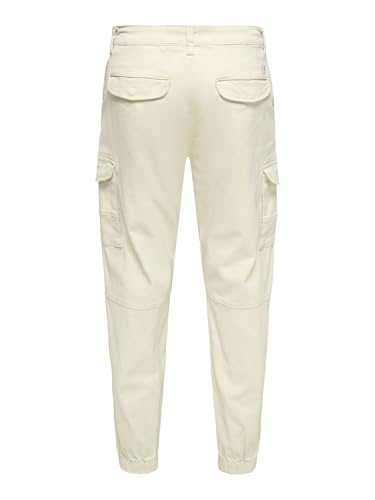 Only & Sons Herren Onscarter Life Cargo Cuff 0013 Pant Noos Hose 22028434,Silver Lining,30W / 34L – Ansicht 4