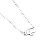 Collar para hombre, diseño de elefante, dorado, minimalismo, para mujer, collar con colgante de joyería para él