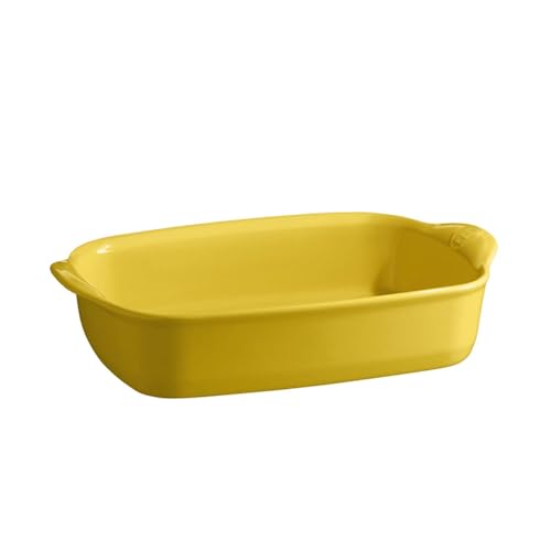 Emile Henry - Piccola pirofila rettangolare da forno in ceramica, 29 x 19 x 7 cm, colore: giallo provenzale (rif. EH909650)