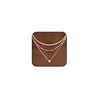 WomenGifts Layered Gold Necklaces for Women, 14K Gold Plated Dainty Cute Pendant Necklace Jewelry Set, Chunky Stackable Cuban Chain Choker Collar, Trendy Waterproof Non Tarnish Jewelry Gift for Mom