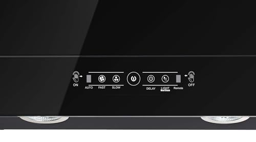 Image of Brand Surya Kitchen Chimney (Model Man-Go60) With Touch Control and Gesture Control in Black