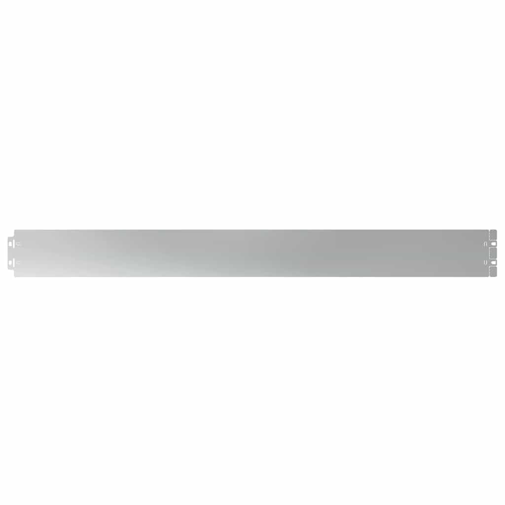 Lot de 10 bordures de pelouse en acier galvanisé, 10 x 103 cm, bordure de jardin en métal pour la définition des paysages, bord d'herbe flexible résistant à la rouille pour lits de fleurs