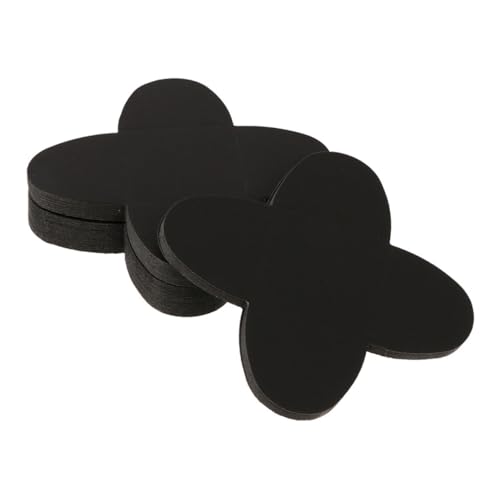 OFFSCH 100pcs Chocolate Paper Pad Tray Chocolate Compartment Layer Serving Oh Wrapped Thick Tray Paper Black