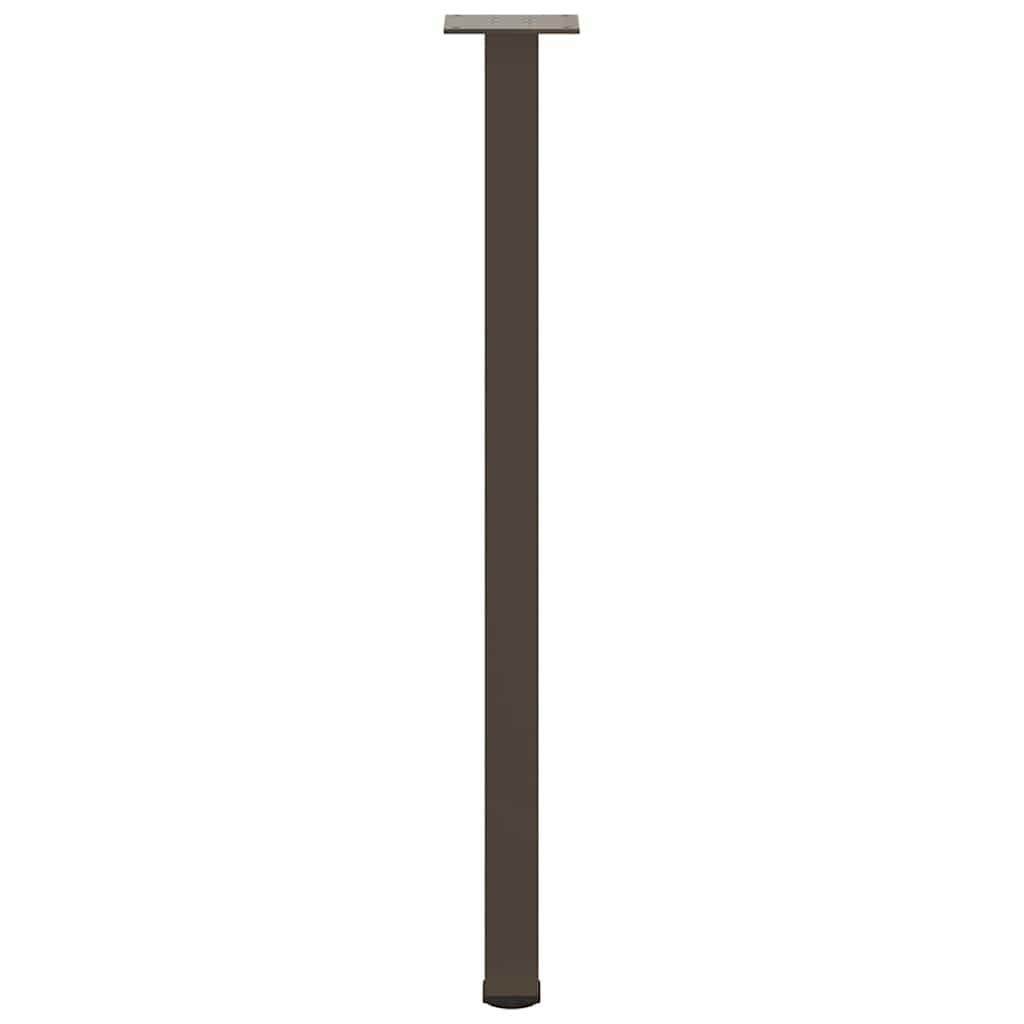 4 sztuki stalowych nóg stołu powlekanych proszkowo 72-74 cm do stołu konsolowego, regulowane nóżki poziomujące, wstępnie nawiercone otwory i śruby w zestawie, nowoczesne geometryczne