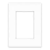 nielsen Conservation Passepartout 1,5 mm, formato esterno 18x24 cm per quadri 10x15 cm, bianco puro bianco chiaro liscio