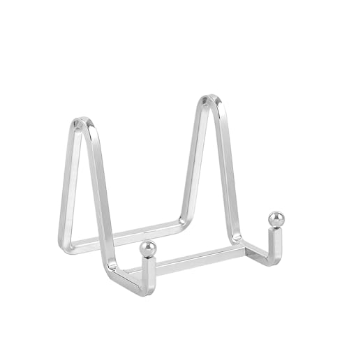 Chevalet Support Presentoir Porte Assiette - 3 Pouces Metal Support Assiette Decorative - Support Cadre Photo de Table - Présentoir de Fer pour Plaque | Livre...