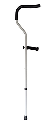The Life Crutch - Universal Crutch| Ergonomic Handles | Articulating Tips | Supports up to 300 lbs | for Adults and Children with Heights 4'6" - 6'7" (Crutch Pads, Ergonomic Handles & Extra Tips)