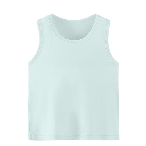 Toddler Girls Boys Tank Tops Summer Sleeveless Shirts Basic Crewneck Athletic Blouse Breathable Undershirts Comfy