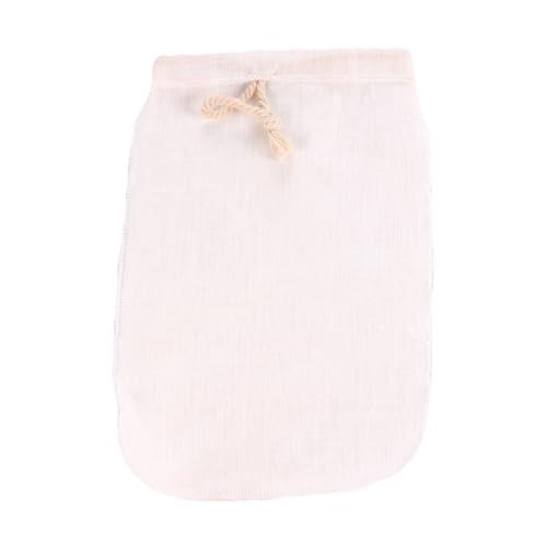 HEMOTON Filtre Alimentaire En Étamine 20x30 Cm En Coton Naturel, Filtrant Pour Lait De Soja Et Jus De Fruits, Réutilisable Et Lavable, Paquet Filtrant Pratique Pour Préparation De Yaourt Maison