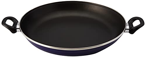 VITREX 71PVPAMAZ34 - Paellera GOURMET de acero esmaltado antiadherente 3 capas inducción-Granito modelo MARSEILLE AZUL de 34 cm